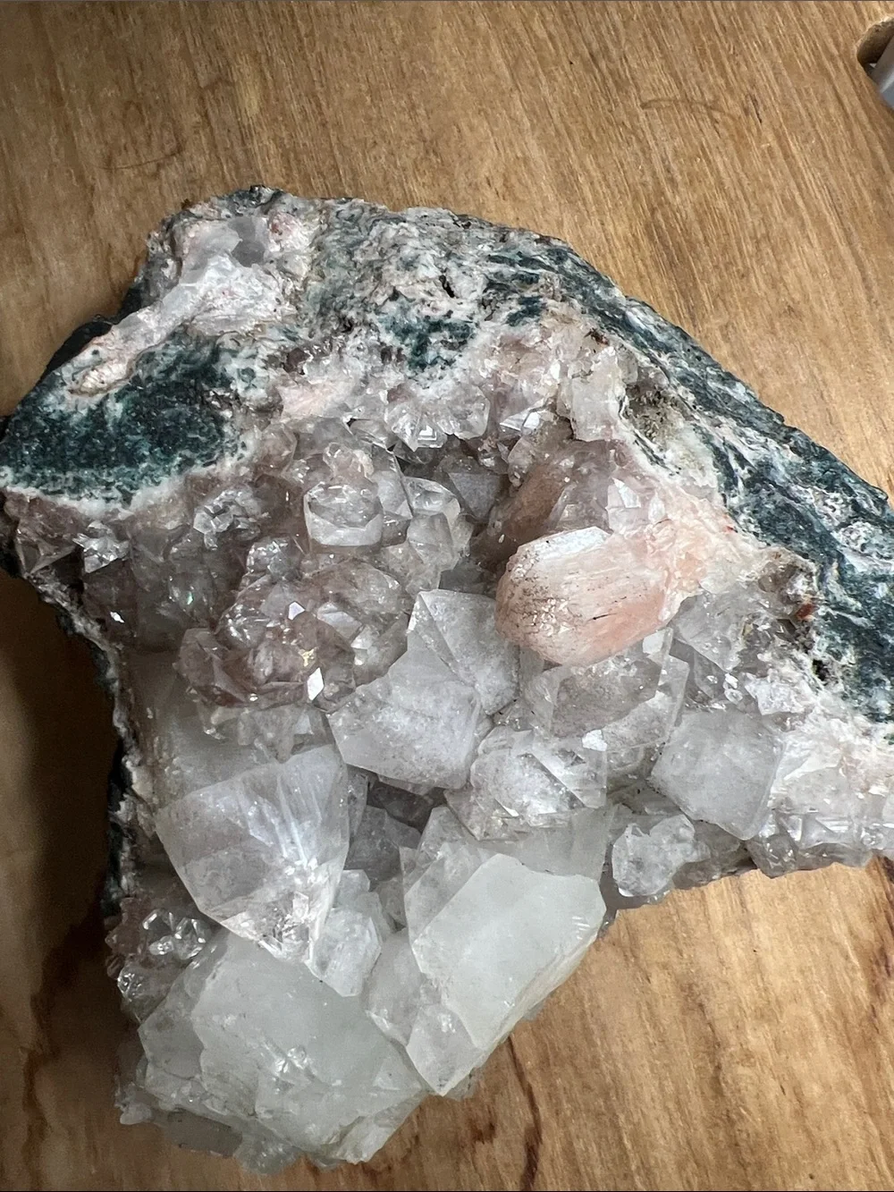 Statement Apophyllite Crystal multicolored w Stillbite inclusions & more 2578g - Picture 5 of 17